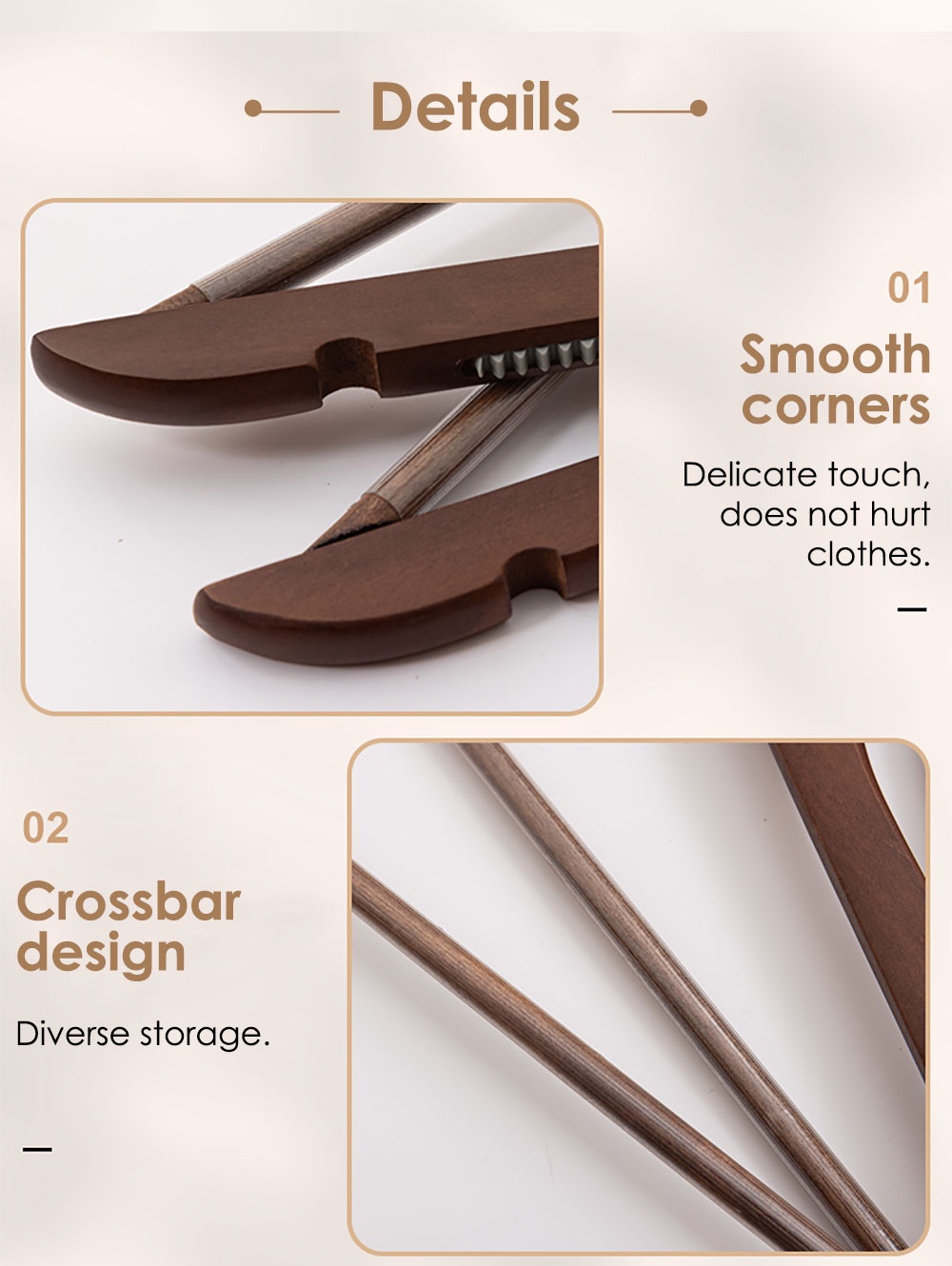 Non-Slip Wooden Clothes Hanger-8